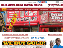 Tablet Screenshot of myphiladelphiapawnshop.com